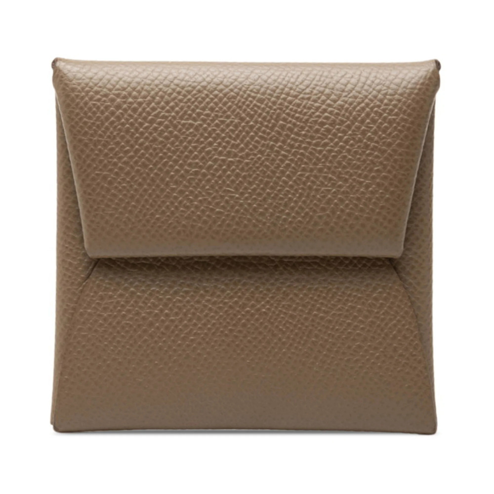 Hermes Bastia Wallet/Coin Purse, U-stamp, Etoupe (Grey Beige), Veau Epsom Lea...